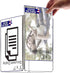 Marketing Holders 4 Pack 5" 7" Sign Holder x Tabletop Menu Ad Display Frame Clear Acrylic Table Tent Stand Four Sided