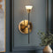 KSANA Modern 1-Light LED Wall Sconce, Black Gold Sconce Wall Light Fixture