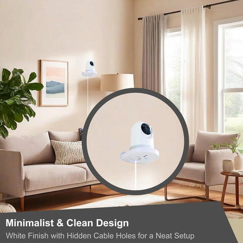 NIIIYTYB Camera Wall Mount Stand Small Indoor Soporte Security Camara de Seguridad Adhesive Shelf for Baby Monitor