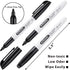 Fine Tip Dry Erase Markers, 76 Pack Black Low Odor Whiteboard Markers for Classroom and Office Use
