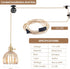 Plug in Pendant Light Fixtures, Hanging Light Fixture Vintage Glass Pendant Light, Mini Amber Tulip Hanging Lamp