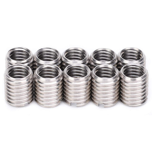 Thread Inserts, 10 PCS M8 to M10 Thread Adapter Insert Nut for Automotive, Furniture Projects