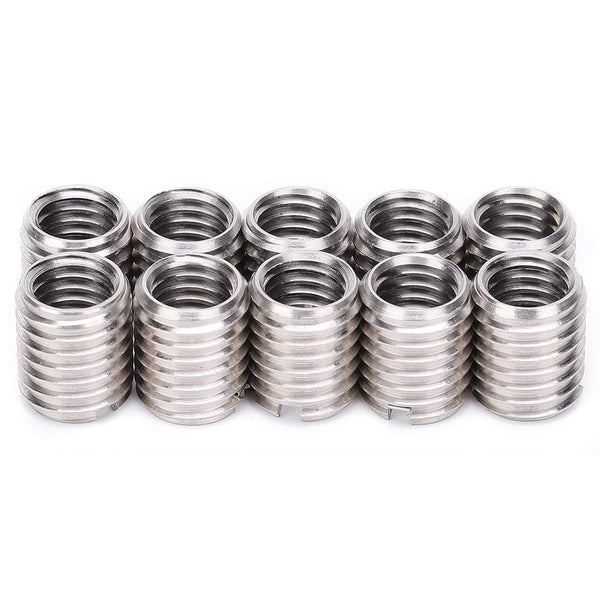 Thread Inserts, 10 PCS M8 to M10 Thread Adapter Insert Nut for Automotive, Furniture Projects