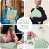 SKYDUE Expanding File Folder with 5 Pockets, Aesthetic Accordion File Organizer, Portable Document Organizer, Pea Green