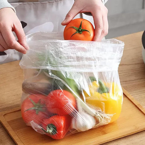 TAICHEUT 1500 Count 10 14 Inches Commercial, 500 3 x Plastic Produce Bags, Clear Plastic Roll Bags, Food Storage Bags