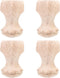 KALLORY Wood Furniture Legs Rubber Chair Legs Sofa Table 12x6cm Sturdy Furniture