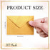 Yahenda 200 Count Mini Gift Card Envelopes, Bulk Wedding Pocket Small Paper Envelopes, 4 x 2.7 Inch (Gold)
