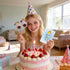 Unique Gold Foil Candle Birthday Card, DIY Assemble Money Holder Greeting Card with Envelope, Fun Handmade Craft Card