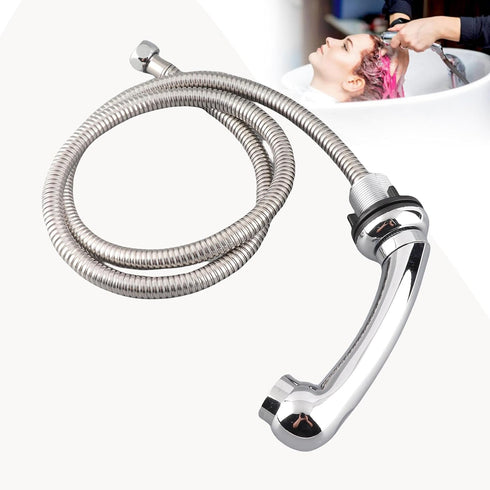Portable Shampoo Spray Hose, Handheld Sprayer Head and Hose for Shampoo Bed Bowl or Backwash Unit, Sink Replacement
