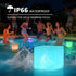 FUYO 8 inch 16 (White-8 inch) LED Light Cube with Remote Waterproof Light Up Cube Chair, RGB Colors LED Table for Kids