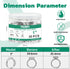 30PCS 1 Pex Crimp Ring,304 Stainless Steel Pex Cinch Clamps,Single Ear Hose Clamps for Pex Fittings Pipe Tubing