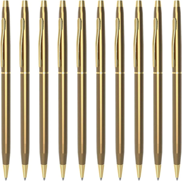 Cambond Ballpoint Pens, 10 Pack Fancy Pens, Black Ink, 1.0 mm Medium Point, Comfortable Writing for Office