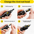 Pneumatic 10-24 Self-Locking Rivet Nut Gun Head with (Replacement Mandrel Each 5pcs for Pneumatic Rivet Nut Gun and Cordless Rivet Nut Tool (HIFESON & EROSHAK) by HIFESON