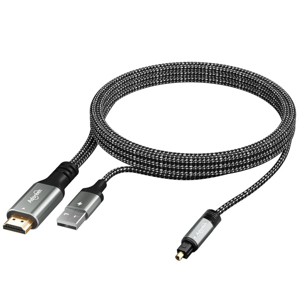 Unidirectional 192KHz HDMI ARC/eARC to Optical Toslink SPDIF Audio Extractor Splitter Converter