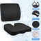 Funien Memory Foam Orthopedic Seat Cushion and Lumbar Support Pillow for Sciatica Pain Relief, CarOffice Chair Cushions