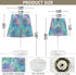 3 ALAZA Bedside Lamp Colorful Holograms Color Blocks Table Lamp for Bedroom Desk Lamp with USB Port LED Nightstand