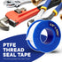 Supply Giant PTFE Tape 1/2" W x 520" L - High Density Thread Sealant for Plumbing, Leak Prevention