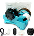 Heat Tape Dispenser Blue Multi-Roll Set, PreCut 1.4'' Pieces for Heat Press Machine with Semi-Automatic Dispenser