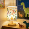 Kids Table Lamp for Bedroom,Dinosaur Room Decor for Boys,3 Level Dimmable Wood
