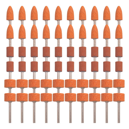 60 Pack Grinding Stone Set 1/8" Shank, Sanding Drill Bit for Rotary