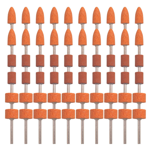 60 Pack Grinding Stone Set 1/8" Shank, Sanding Drill Bit for Rotary