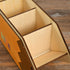 TINGKU 10" Wooden Pen Holder - Pencil Shape Supply Caddy for Teacher Appreciation Gifts, Classroom Organizer & Storage