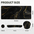 Britimes Set 4in1 35.4x15.7 inches Black Gold Marble Keyboard Mouse Pad Large Mousepad+Keyboard Wrist Rest+Mouse Wrist