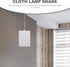 E27 5.5" 5.5" 7.8" Square Lamp Shade: Fabric Lampshade for Table & Floor Lamps - Square Replacement Lampshade