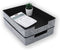 WELAXY 2-Piece Stackable Desk Drawer Organizer Trays - Felt Storage Bins for Document File Papers, Home Office Supplies