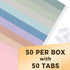 SUNEE Hanging File Folders - 50 Pack Letter Size Hanging File Folders with 1/5-Cut Tabs, Stay Organized for Home and