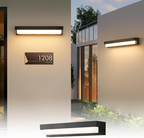 Boajuna 3 Outdoor Solar Wall lamp, Dusk to Dawn Motion Sensor Lantern with Lighting Modes, Wireless Exterior Solar
