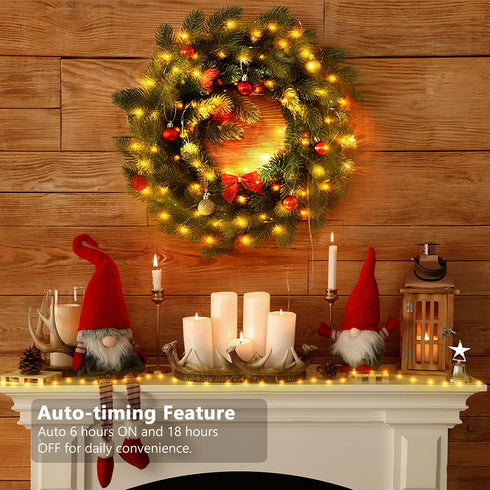 4 Pack 16.5ft 50 - Battery Operated String Lights, LED Twinkle Fairy String Lights Battery Powered with Timer