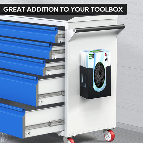 THYGIFTREE Magnetic Glove Box Holder, Wall Mount Metal Glove Rack for Disposable Gloves and Tissue Box