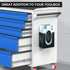 THYGIFTREE Magnetic Glove Box Holder, Wall Mount Metal Glove Rack for Disposable Gloves and Tissue Box