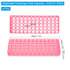 PATIKIL 60 Wells Tube Rack, 4 Pcs Vial Rack Double Panel Centrifuge Tube Holder for Microcentrifuge Tubes 0.2/0.5/1.5/2ml, Pink