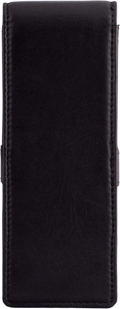 Leather Triple Pen Case Pencil Pouch Holder for Three Fountain Ballpoint Rollerball Pens and Pencils