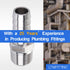 LTWFITTING Bar Production Stainless Steel 316 Barb Fitting Coupler/Connector 1/2" Hose ID x 3/8" Male NPT (Pack of 5)