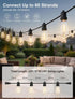 25FT 13 ST38 Bulbs, Dimmable LED Outdoor String Lights, Shatterproof Edison Waterproof Patio Decor for Outside, Bistro