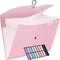 JARLINK 7 Pockets Expanding File Folder, A4 Size Accordion Document Organizer, Portable Cute Paper Organizer, Macaron