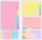 Sticky Notes Set, Post Self-Stick Notes Pads for Journaling, Office Supplies, College Essentials for High School