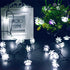 Solar Flower String Lights Outdoor Waterproof, 50 LED Upgraded Fairy Light for Garden, Patio, Lawn Party