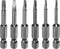 6pcs TA1.8-TA3 Triangle Screwdriver Bit, 1/4" Hex Shank, 2" Length Magnetic Tri-angle Power Tool
