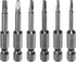 6pcs TA1.8-TA3 Triangle Screwdriver Bit, 1/4" Hex Shank, 2" Length Magnetic Tri-angle Power Tool