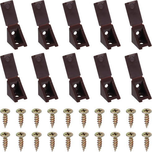 PATIKIL 0.8"x0.8"x0.7" Plastic Corner Braces, 10 Pcs L-Shape Shelf Support Corner Brace