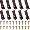 PATIKIL 0.8"x0.8"x0.7" Plastic Corner Braces, 10 Pcs L-Shape Shelf Support Corner Brace
