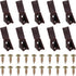 PATIKIL 0.8"x0.8"x0.7" Plastic Corner Braces, 10 Pcs L-Shape Shelf Support Corner Brace