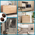 20 Pcs Coffee Color Self-Stick Kitchen Cabinet Knobs, Mini Adhesive Drawer Pulls for Cabinet, Dresser, Drawer