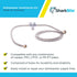 SharkBite 1/2 Inch Push to Connect x 3/4 Inch FHT Dishwasher Installation Kit, 60 Inch