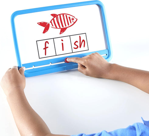 hand2mind Elkonin Boxes Magnetic Dry Erase Boards Set, Phonemic Awareness Materials for Kindergarten Phonics