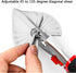 Miter Shears, Multifunctional Quarter Round Cutting Tool with 2 Replacement Blades